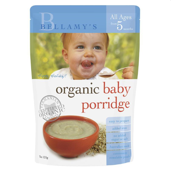 图片 Bellamy's Organic 贝拉米婴儿宝宝有机辅食麦片粥125g